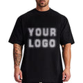 100% Cotton Casual Oversized Heavyweight Crew Neck T-Shirt Custom Short Sleeve Printed Embroidered Logo 260gsm Knitted Loose