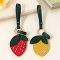 Wholesale Women's Lemon Fruit PU Leather Keychain Small Fresh Pendant Keychain Bag