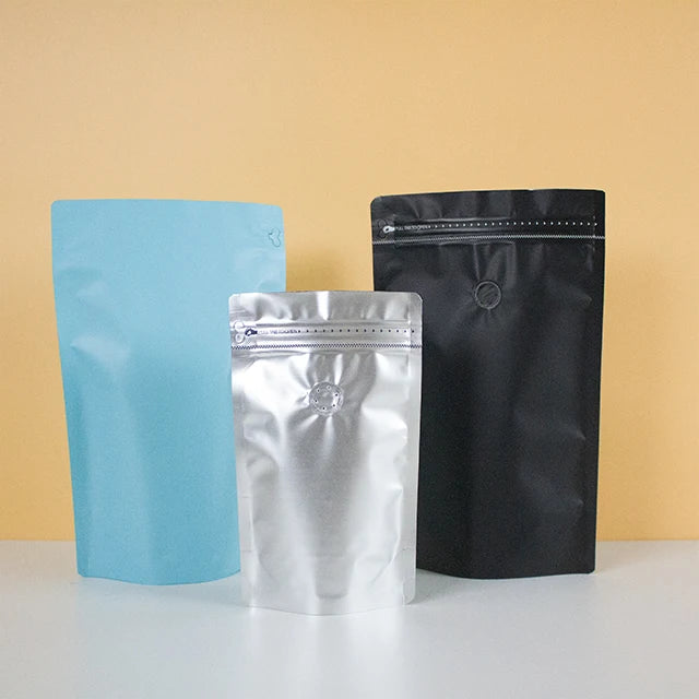 Wholesale Custom Printed Mylar Paper Aluminum Foil Kraft PET Snack Flour Bag 500 Food Use Cafe Para Valve Packaging Printing