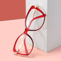 Newest Fashion Lady Cat Eye TR90 Eyeglasses Frame With Anti Blue Light Lens for Women