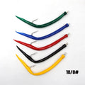 Selco Cheapeel Hook With Colorful Rubber Tube Eel Jig Stainless Steel Fishing