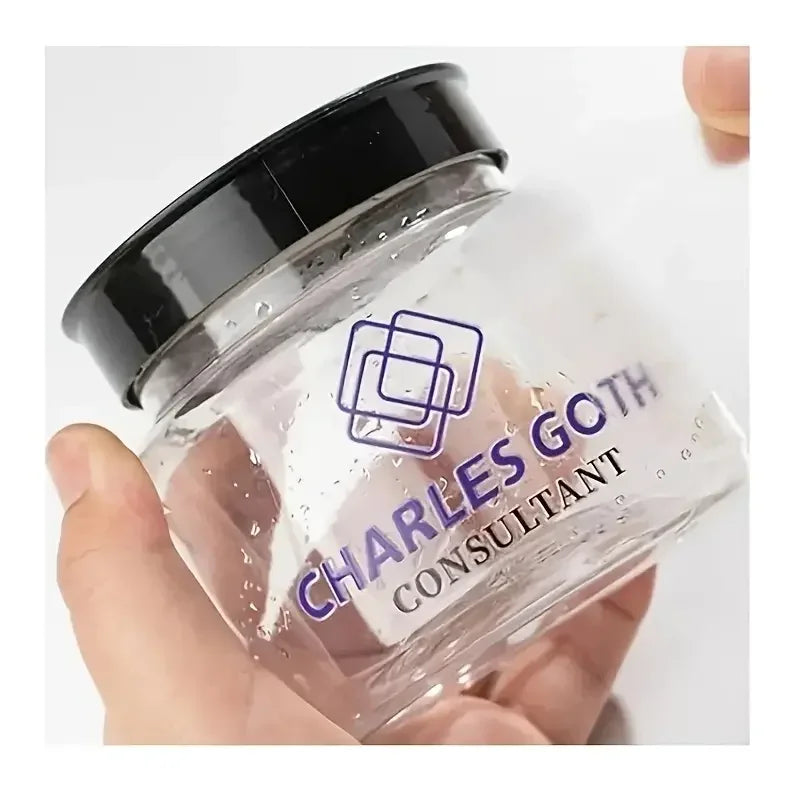Factory Custom UV Transfer Durable Waterproof Eco-Friendly PE Holographic Oil Proof Stickers for Glass Cups Gift Packaging