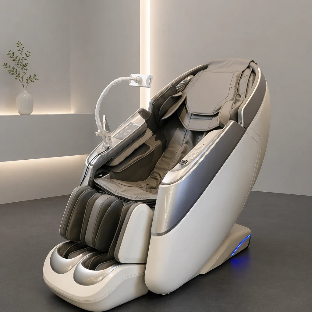 VCT Massage Chair 2025 Dual Movement Best Zero Gravity Electric 3d 4d Sl Track Salon Massage Chair Bed Full Body Relax