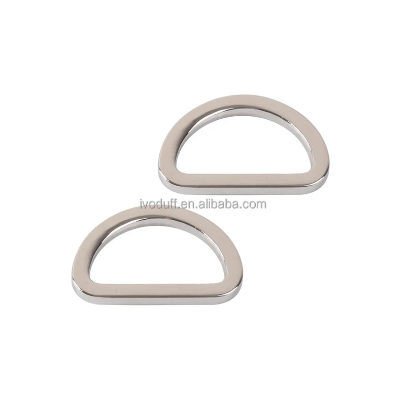 25mm D Ring Strap Belt Buckle Various Color Handbag Hardware Accessories Flat D Ring