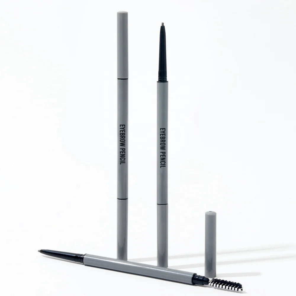 Wholesale Your Label Retractable Eye Brow Pencil with Brush Long Lasting Eyebrows Custom Logo Waterproof Slim Brow Pencil