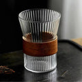 Custom Designs Wholesale Glass Coffee Cup clear Milk Tea Juice Long Creative Glass Cup