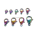 Unique Design Ivoduff Supply 9mm/10mm Rainbow Jewelry Hooks Keychain Bracelet Necklace Jewelry Making Findings