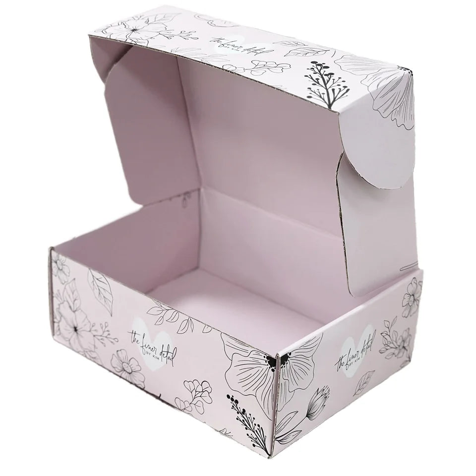 New Trending Pink Mailer Box Wholesale Custom Packaging Boxes Fashion Corrugated Paper Foldable Printing Shipping Boxes