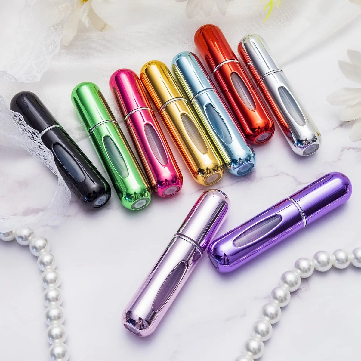 Aluminum Atomizer Refillable Perfume Glass Bottle Cologne Mini Size Nightclub Women Man Deodorant Refreshing