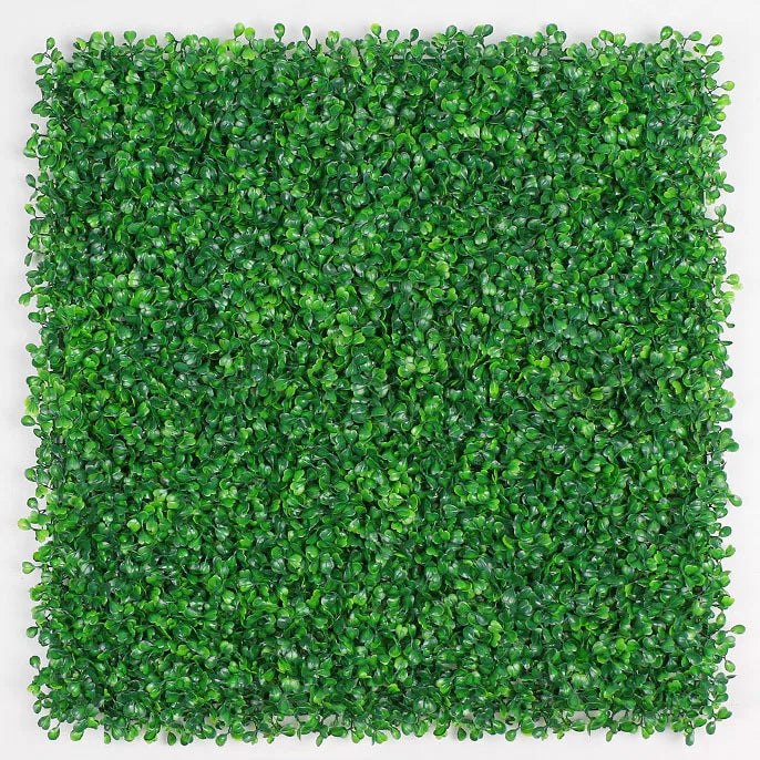 O-X0144 Plastic Boxwood Greenery Artificial Vertical Green Wall UV Protected Vertical Artificial Green Plant Grass Wall Panel