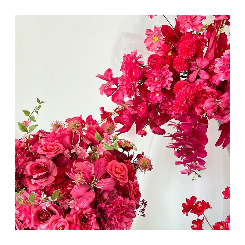 Multicolor Dark Pink Flores Artificiales Single Hydrangea for Wedding Decoration MegaBDM