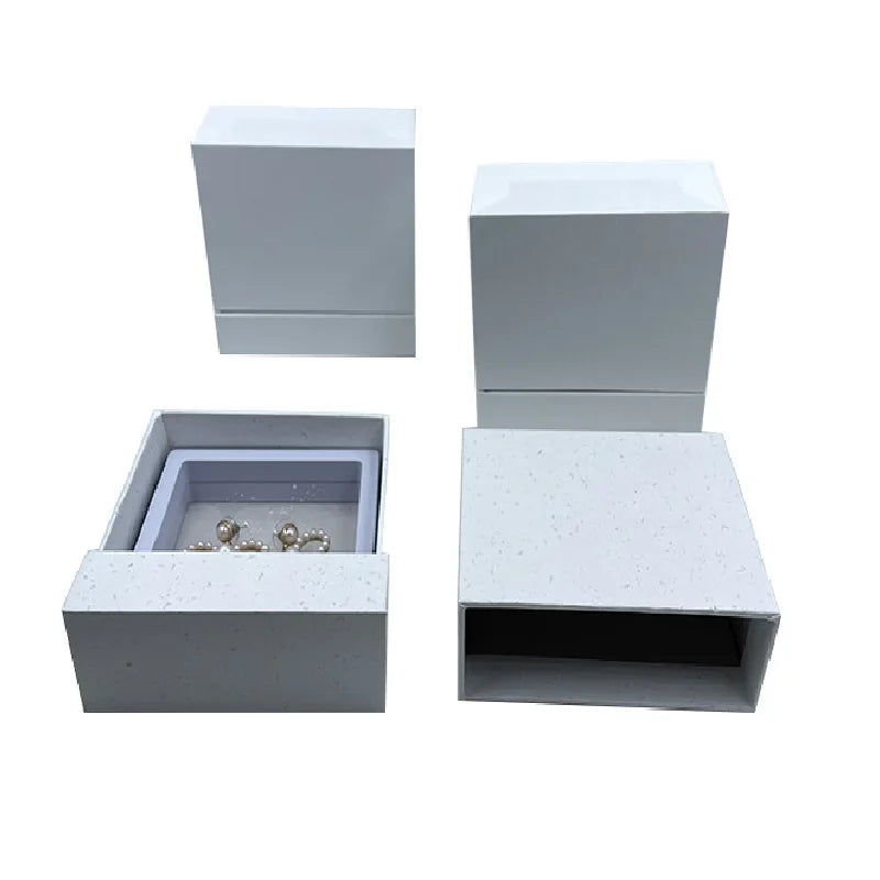 New Luxury Custom Logo Cardboard Gift Package Slide Drawer Paper Showcase Box Jewelry Packaging Boxes