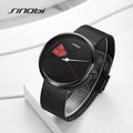 SINOBI 2021 Creative Fashion Men's Luxury Watch Stainless Steel Mesh Alloy Case Miyota Quartz Movement 3ATM Waterproof S9801G
