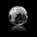 MH-Q0141 Crystal World Globe Crystal Globe Paperweight