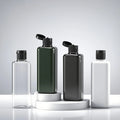 Wholesale Custom 150ml 200ml Disc Top Cap Plastic PET Body Wash Container Shampoo and Conditioner Bottle
