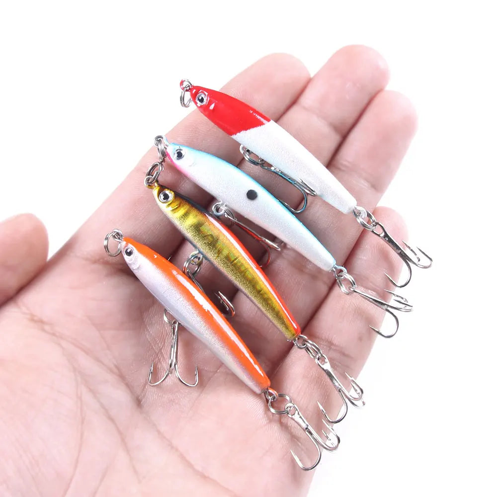 6CM-3.4G Wholesale Hard Stickbait Wobbler Artificial Hard Bait Pencil Fishing Lures Minnow