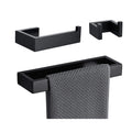 Modern 3-Piece Stainless Steel Bathroom Hardware Set Paper Holder Toilet Hand Towel Bar Wall Hanger Hook with Towel Ring