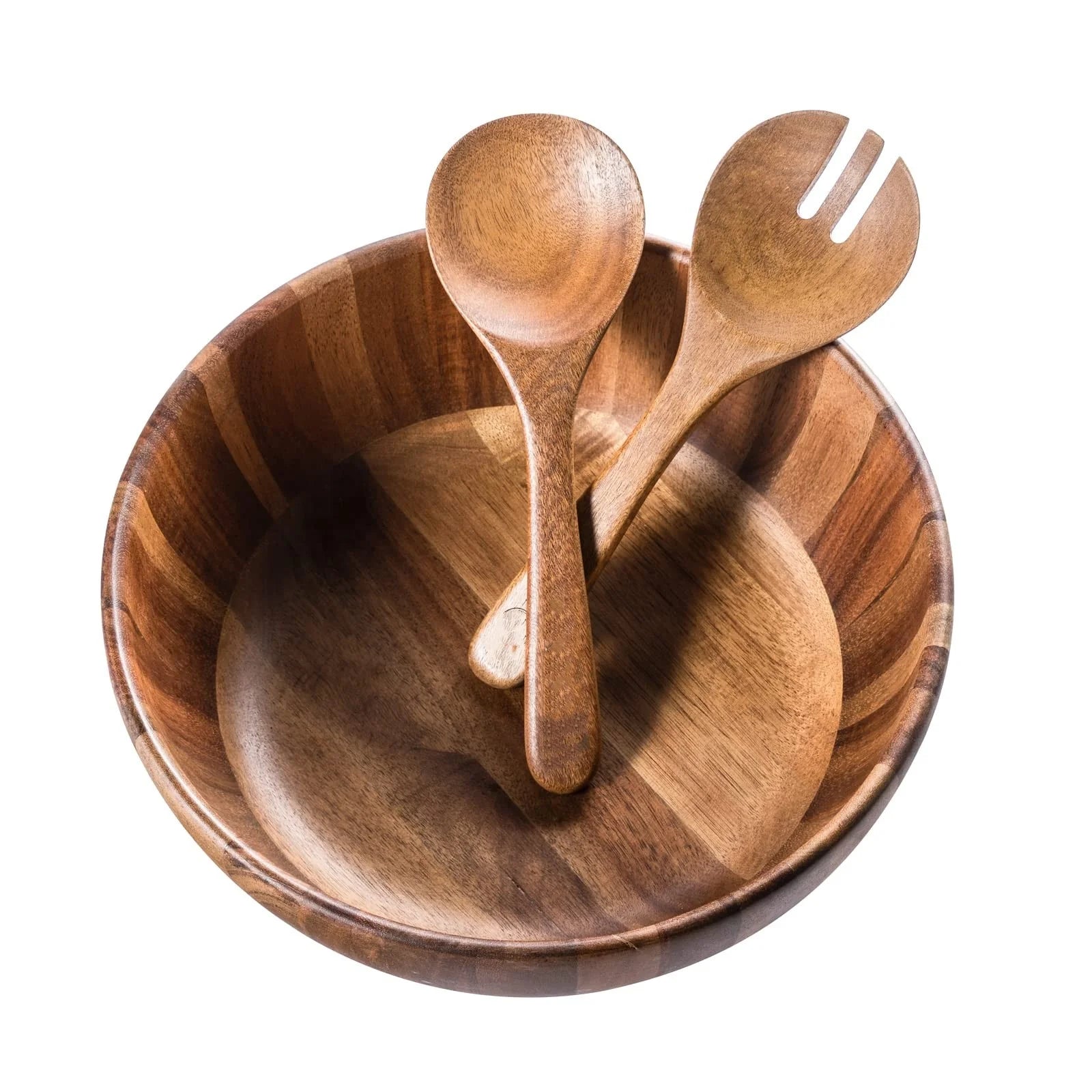 Acacia Wooden Hand-Carved Calabash Dip Tray Bowl Wooden Serving Bowls Fruit Bowl Wood