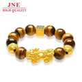 Gold Tigereye Money Drawing Pi Xiu Bracelet Gold Shop Same Style Lucky Beads Chopsticks Bracelet Live Wholesale