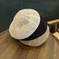 MIO Casual Fashion Solid Color French Beret Hat for Women Summer Breathable Hollow Knitted Beret Outdoor Artist Painter Hat
