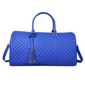 Women's Fashion Cartoon Print Good Quality Free Sample Quilted Litchi PU Leather Weekender Travel Duffel Bag