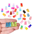 Wholesale Price Hot Sale Cute Gradient Jelly Colored Hard Flatback Gummy Bear Resin Cabochon for Jewelry Making