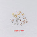 100PCS Open O Rings 0.6*4mm Stainless Steel Jump Ring for Jewelry Making