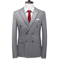 Men's fashion multi-color double-breasted suit Korean version slim-fit plus size suit jacket for men