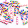 Kawaii Polymer Clay Spiral Candy Cane Colors  Spiral Lollipop Candy DIY Decoration Scrapbooking DIY
