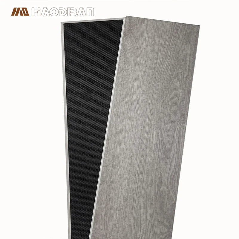 Click Lock SPC Flooring Waterproof Seamless Luxury Vinyl Plank Flooring Grey Oak With Underlay