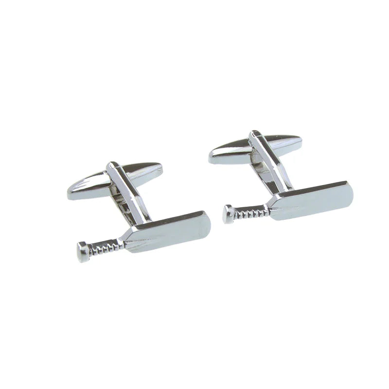 Wholesale Sport Baseball Bat Novelty Cufflinks Custom Mens Suit Shirt Fashion Accessory Wedding Tuxedo Trendy Jewelry Gift