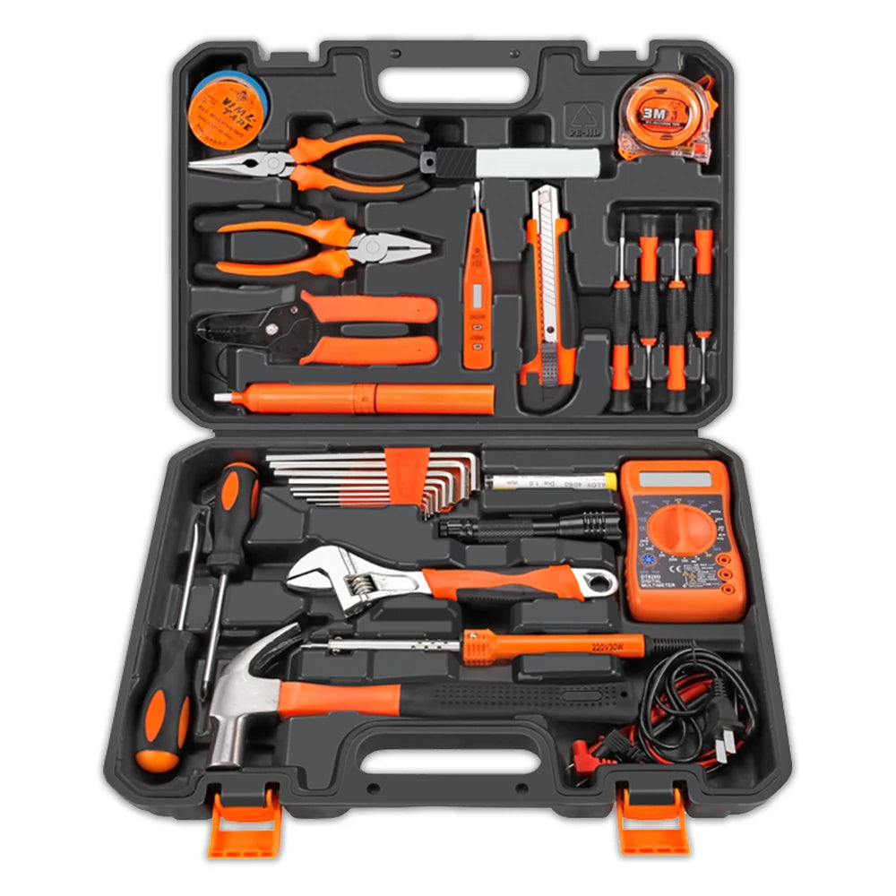 30 Pcs Portable Basic Repairing Professional Hardware Combination Home Household Diy Hand Tools Box Set