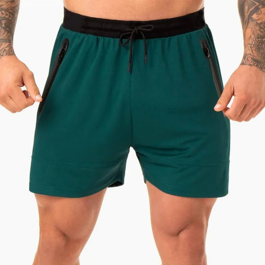 Men's Cool Mesh Quick Dry Athletic Shorts Elastic Waist Mid Waist Casual Streetwear for Summer Workouts