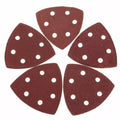 60pcs/set 40sets/carton Professional 93mm 40-240 Grit Detail Sander Pads Abrasive Triangle Sanding Pads 6 Holes Cloth Fiber