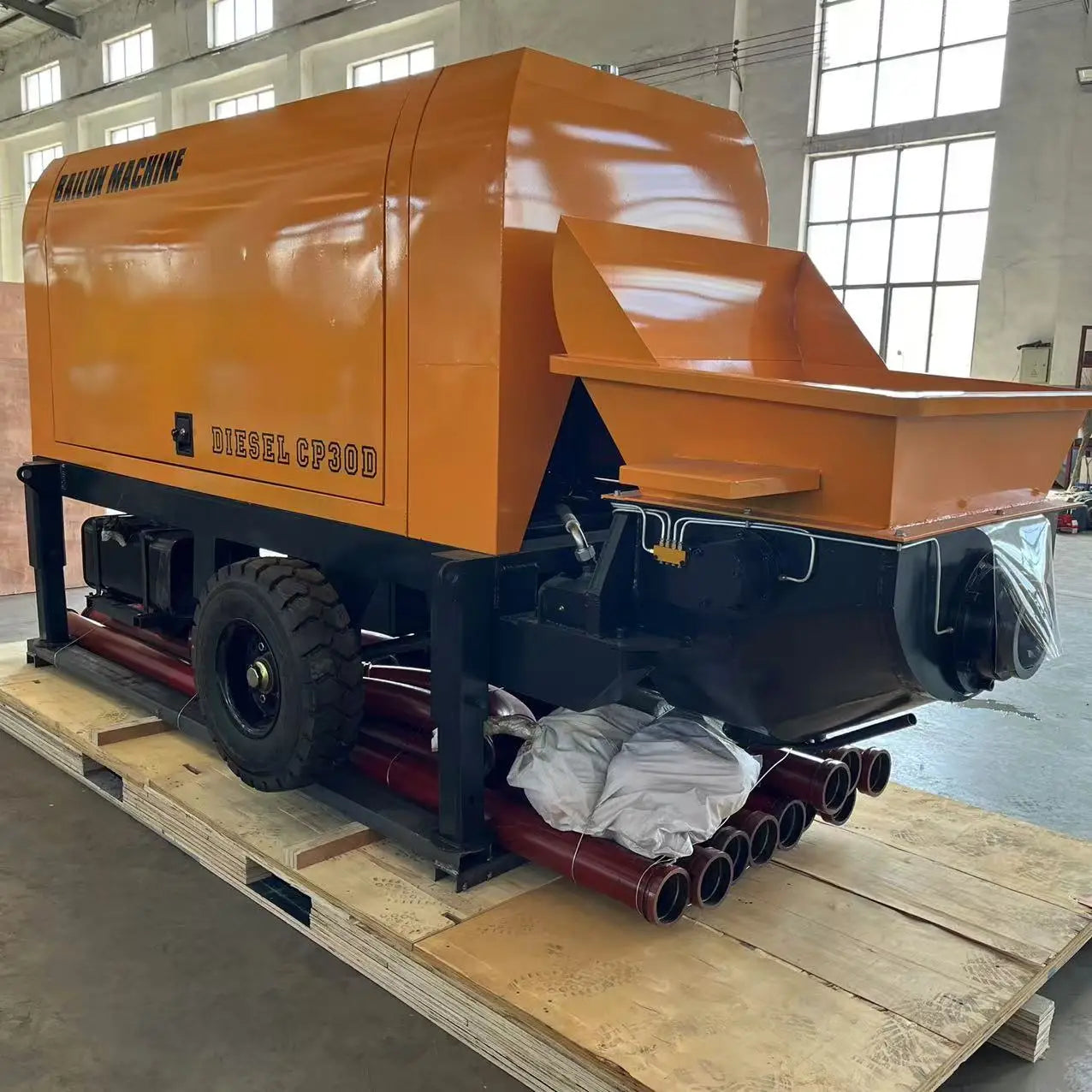Putzmeiste diesel Trailer Concrete Pump for Gunite or Wet Shooter with Low Price