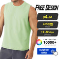 Wholesale Custom Quicky Dry Breathable Men's Tank Top Sleeveless Workout T-Shirts Outdoor Running Loose Sweat-wicking Gym Vest
