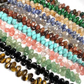 Wholesale 8*12mm Faceted Water Drop Shape Loose Spacer Beads Stone Beads for Jewelry Making DIY Bracelet MegaBDM