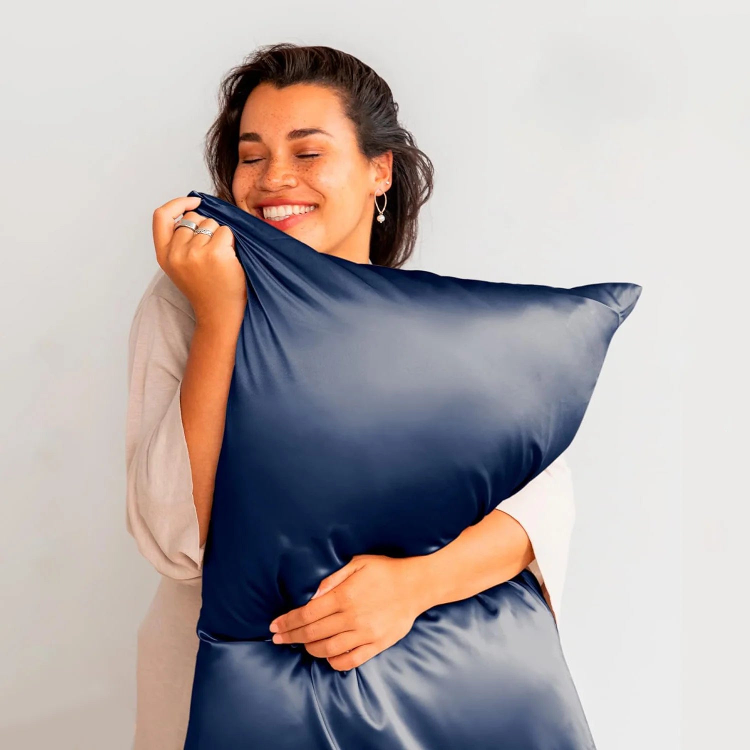 Luxury European Style Mulberry Silk Satin Pillowcase Soft Custom King Cushion Cover Hidden Zipper Home Sleep Organic Hotel