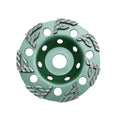 FENGTAI 125mm F Type Diamond Hard Grinding Cup Wheel Resin Bonding Agent Grit 36/46 Fine Abrasive High Efficiency Polishing