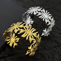 Fashionable and Hot-selling Stainless Steel Bracelet Wide Version Metal Versatile Retro High-end Bracelet Female Jewelry