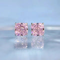 925 Sterling Silver Birthstone Stud Prong Set Earrings Cushion Cut Multicolor Birthstone Earring