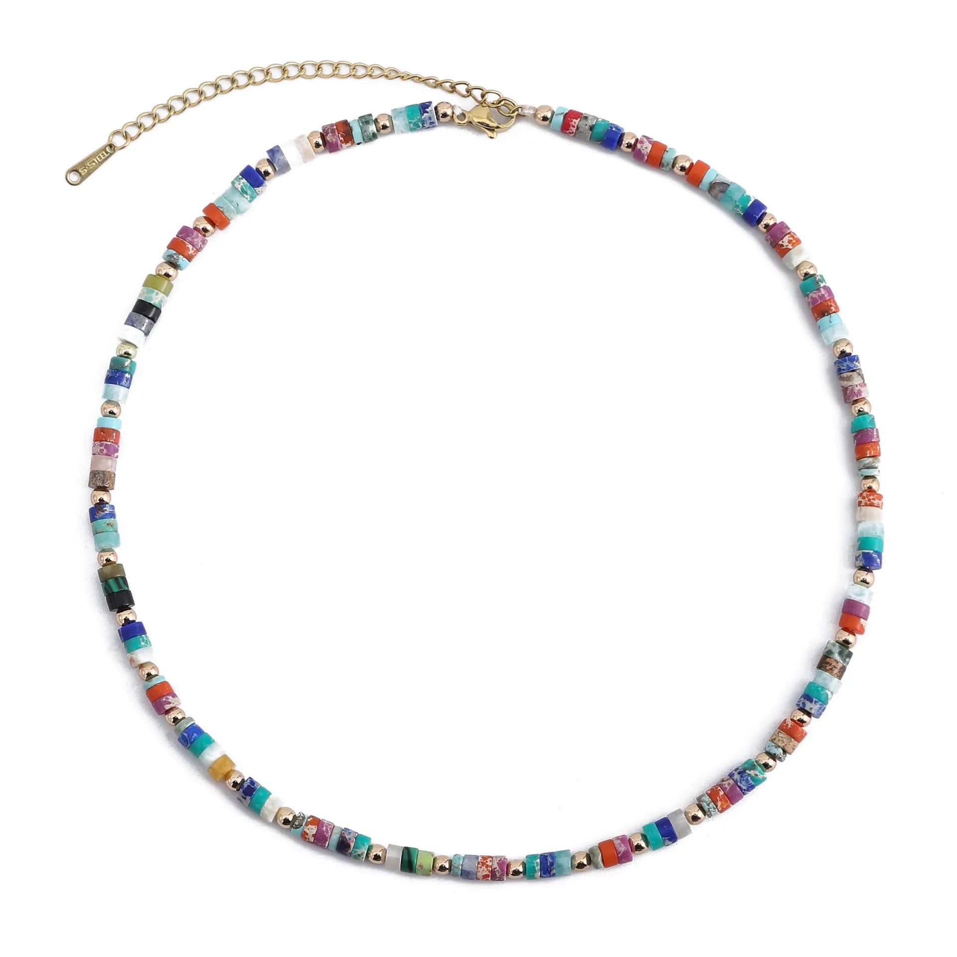 2022 Custom Fashion Quartz Gemstone Choker Necklace for Women Chic Beach Emperor Beaded Necklaces for Gift