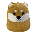 Cheap Custom Cartoon Shiba Inu 5 Panel Twill Mesh Hat with Silk Screen Printed Logo 100% Polyester Unisex Promotion