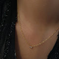 2023 Dazan New 18k Gold Plated Tarnish Free Stainless Steel Minimalist 5a Zircon Pendant Everyday Necklace for Women Working