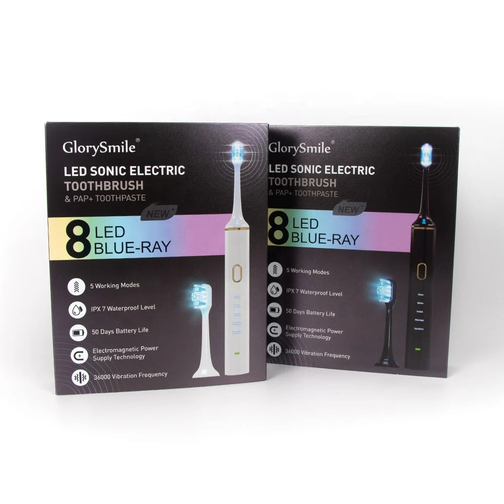 Rechargeable Professional Luxury Upgraded Teeth Whitening Led Electric Sonic Toothbrush Private Label