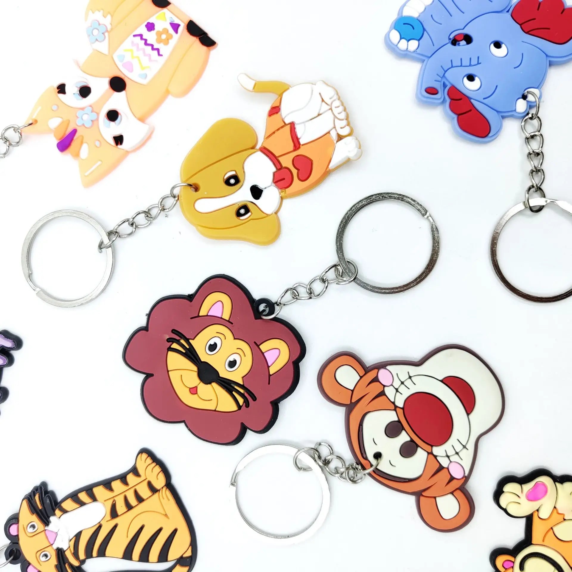 Custom Logo Promotion Durable Cross Rubber Soft PVC Keychain