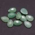 HZ Wholesale Egg Shape Nature Green Aventurine Stones Cabochon Loose Gemstone