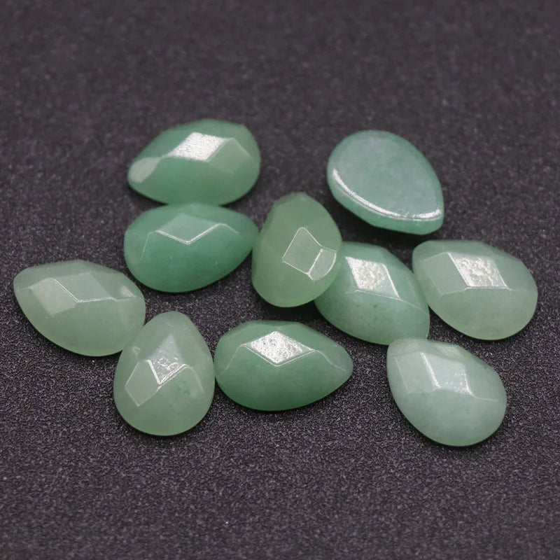 HZ Wholesale Egg Shape Nature Green Aventurine Stones Cabochon Loose Gemstone