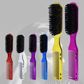 Double-Sided Fashionable Plastic Hair Comb & Brush with Hair Straightener Comfortable Waterproof Design for Beard & Hair Care
