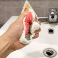 Wholesale Kitchen Cleaning Supplies Wood Pulp Fiber Dishcloth Cellulose Cotton Dish Sponge Cloths